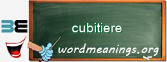 WordMeaning blackboard for cubitiere